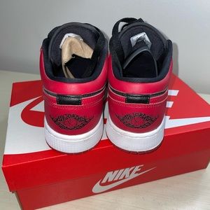 Nike Dunk Low (Black/Red Leather)
